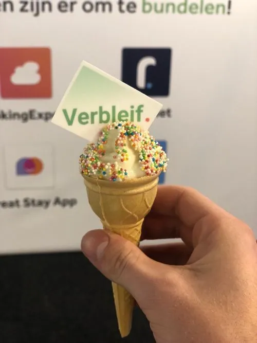 IJsje met Verbleif-logo